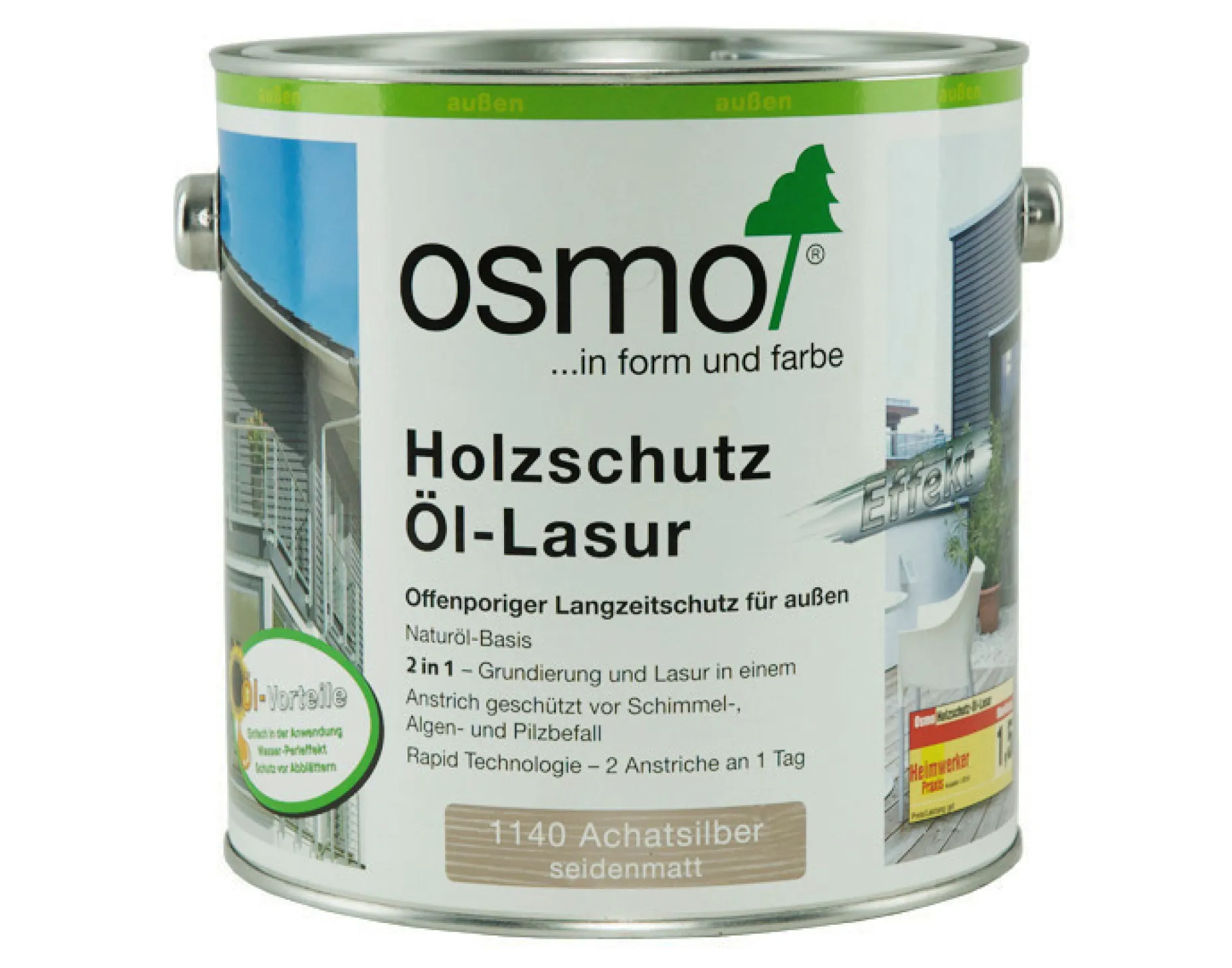 OSMO 1140 Holzsch.&Ouml;l-Lasur Achatsilber